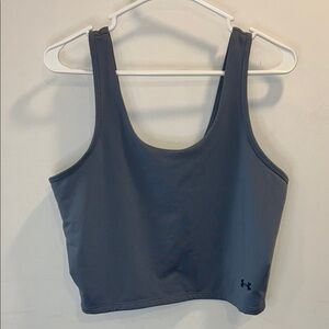 Under Armour Gray Crop Tank Top Size 1X